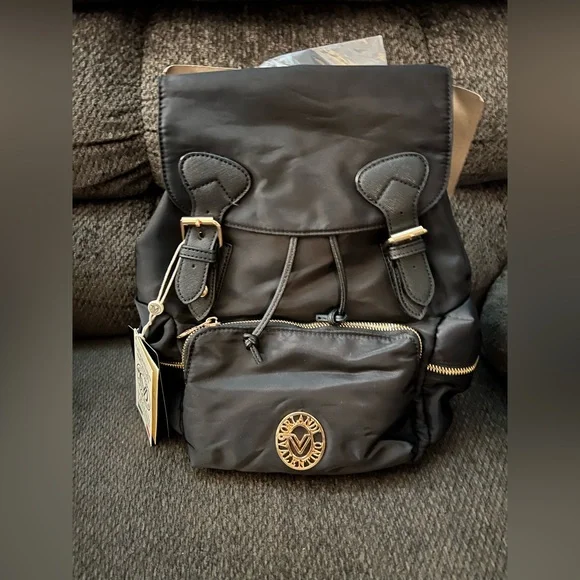 New with Tags Valentino Orlandi‎ Black Nylon Backpack with additional wallet Valentino Orlandi Small Nylon Backpack with Additional  main image 3